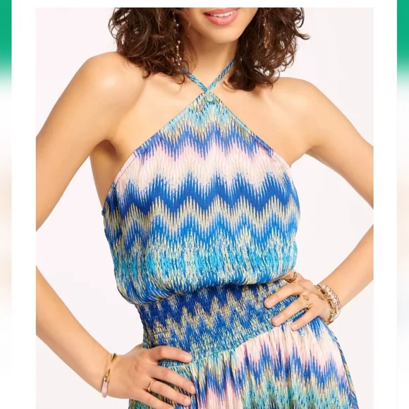 Ramy BrookNWTs Giana Halter Maxi Dress - Retro Chevron